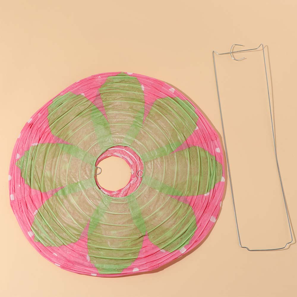 Japanese Lantern Paper - Lanterne à fraises rose 3D, thème