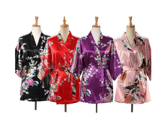 Kimono Yukata Cotton - Kimono japonais Yukata en satin de