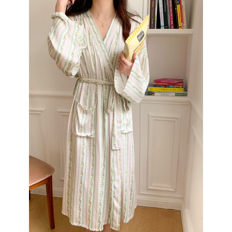 Kimono Yukata Cotton - Coréen Ins Kimono Robe pyjamas femme
