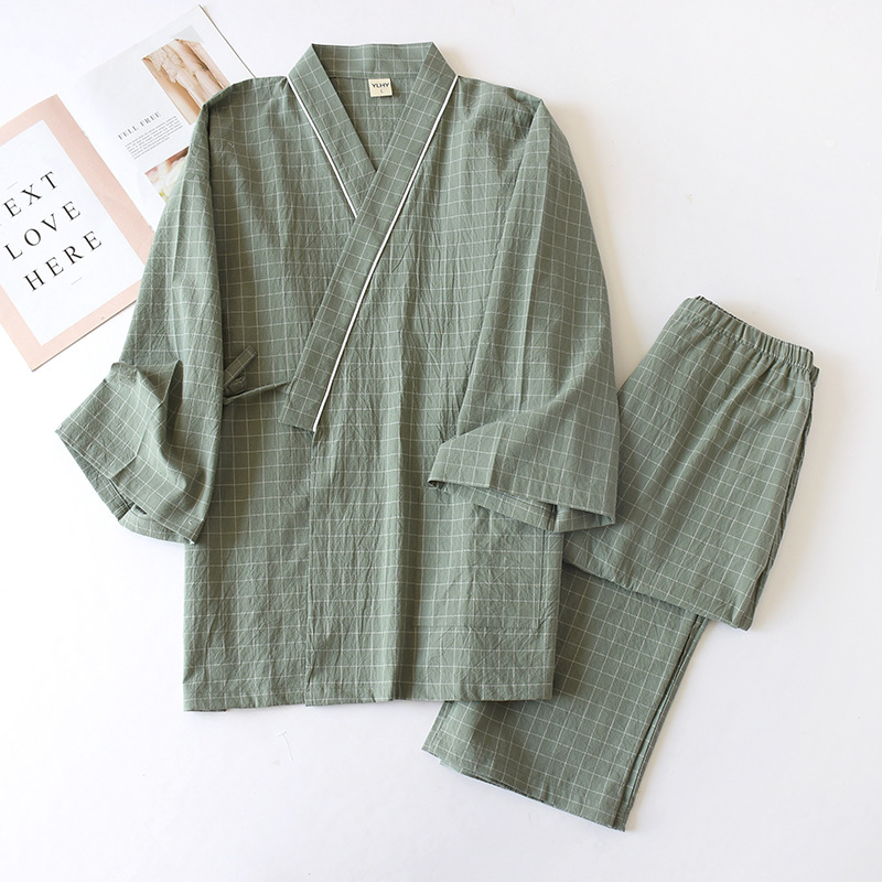 Kimono Yukata Cotton - Kimono de style japonais, en gaze