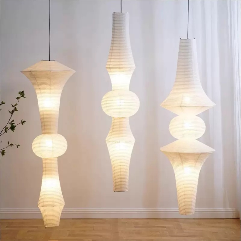 Japanese Lantern Paper - Lanterne d'art japonaise, luminaire suspendu LED,