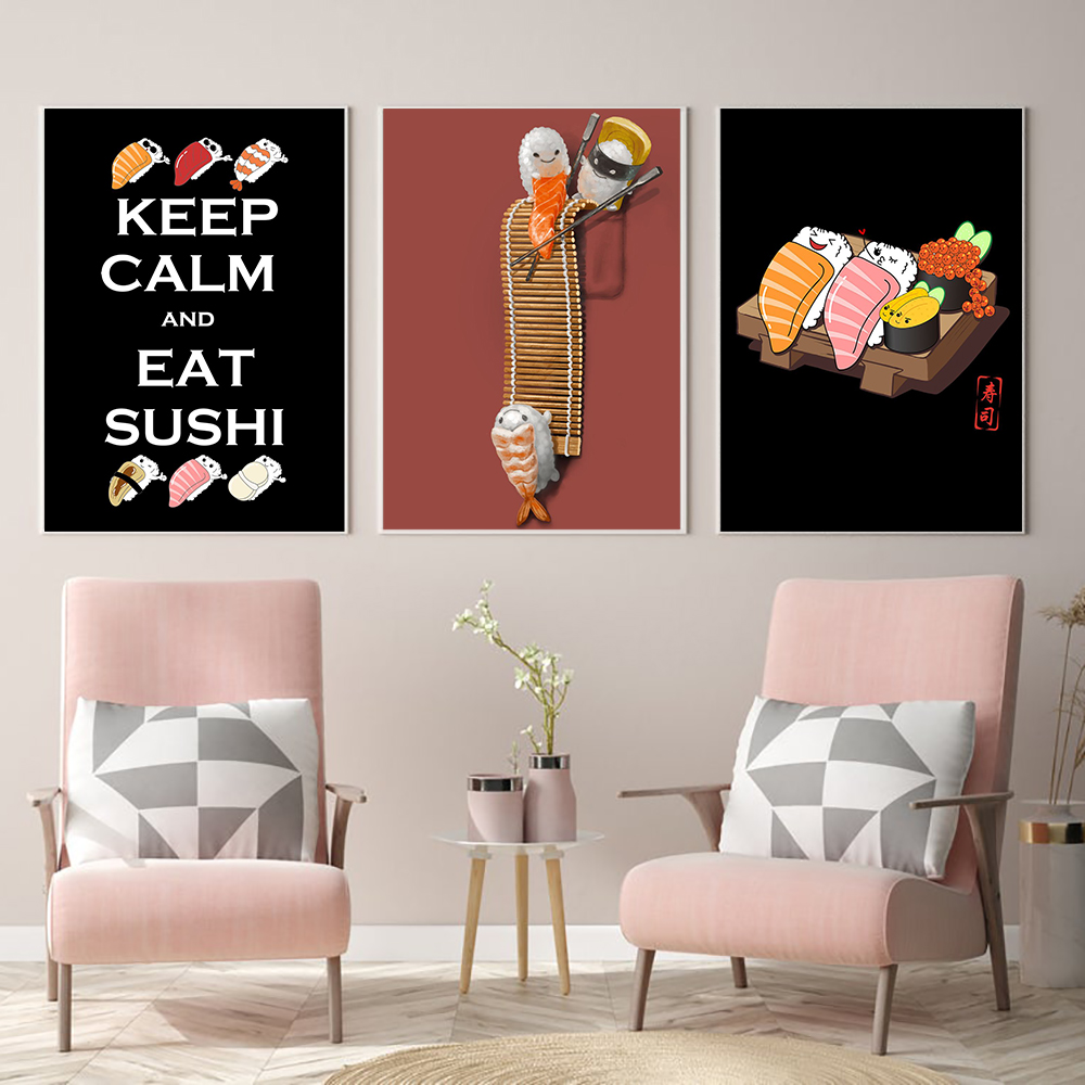 Japanese Lifestyle Food - Style japonais Ramen Sushi dessins animés