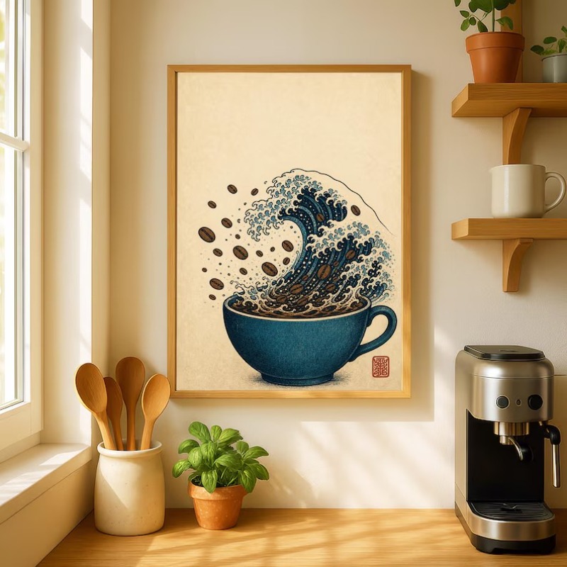 Affiche sur toile vintage japo - Japanese Lifestyle Food avis et prix