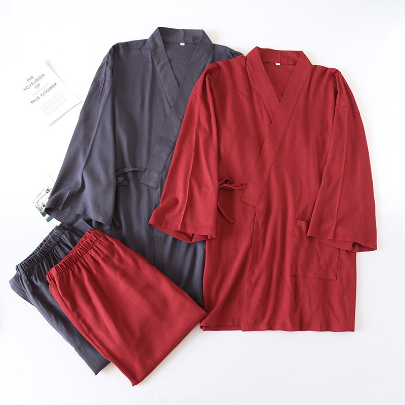 2 pièces hommes japonais vêtem - Kimono Yukata Cotton avis et prix