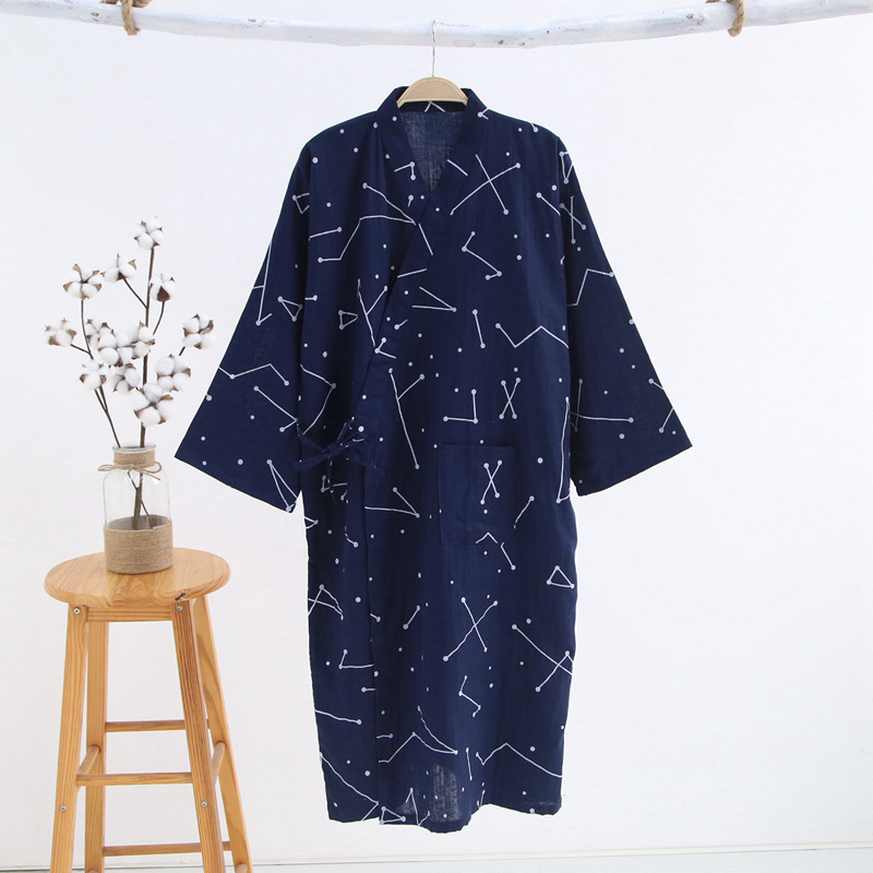 Robe en gaze de coton pour hom - Kimono Yukata Cotton avis et prix