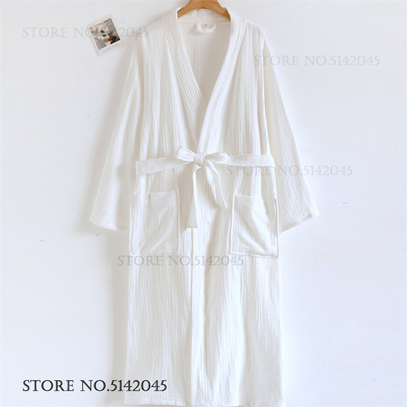 Peignoir long en gaze 100% cot - Kimono Yukata Cotton avis et prix