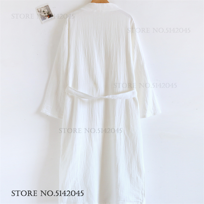 Peignoir long en gaze 100% cot - Kimono Yukata Cotton avis et prix