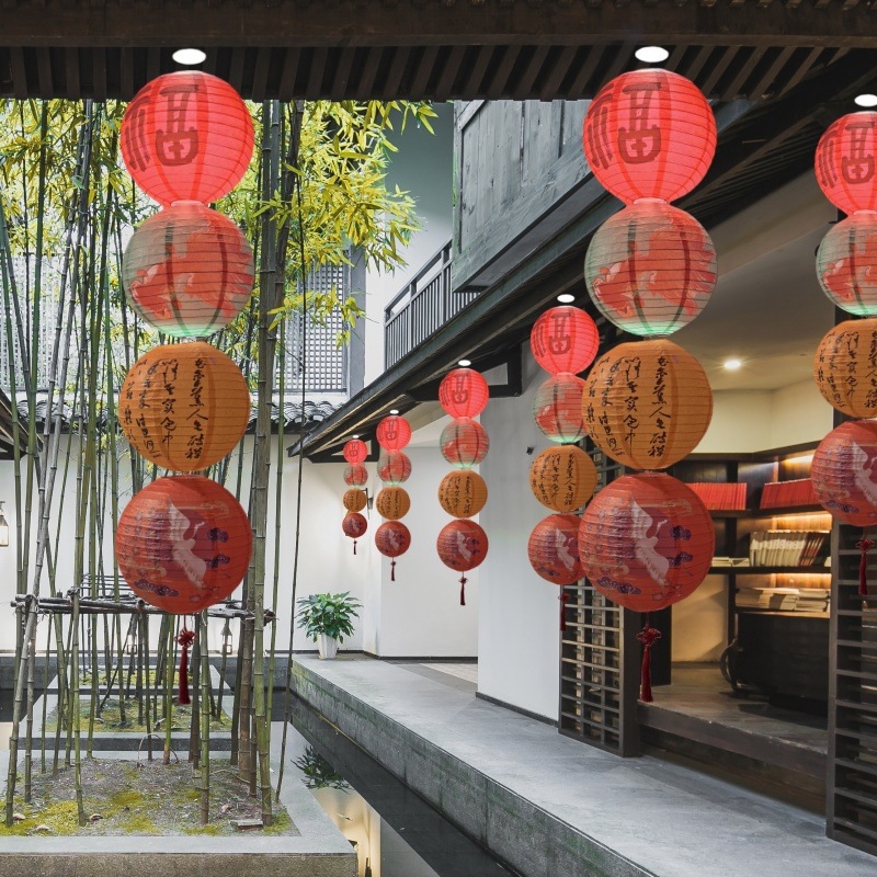 1 lanterne en papier imprimée  - Japanese Lantern Paper avis et prix