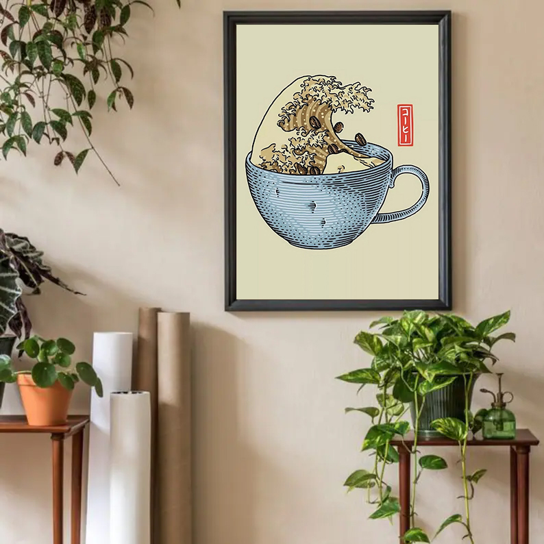 Affiche de café en grains de c - Japanese Lifestyle Shop avis et prix